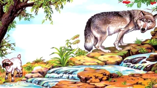 Басня, Волк и ягненок, Крылов И.А. смотреть онлайн