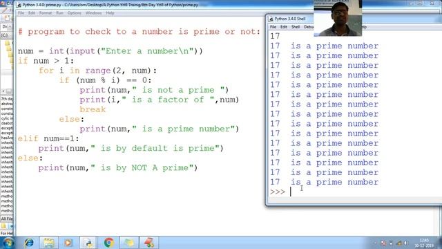 205 Python program check number is prime or not Python Programming Tutorial for beginner to advanc смотреть онлайн