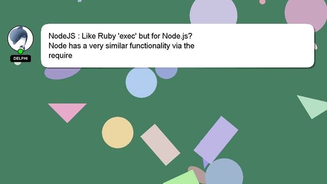 NodeJS : Like Ruby 'exec' but for Node.js? смотреть онлайн