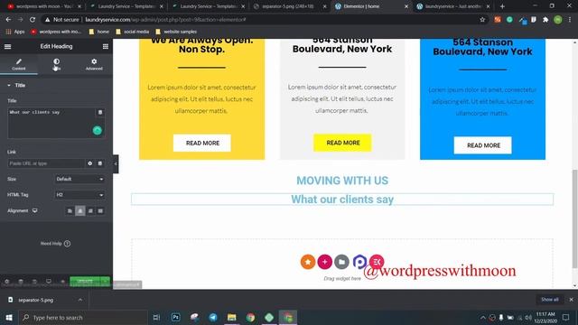 How to make laundry service website with Elementor pro From scratch смотреть онлайн