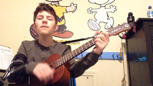Blinding Lights By The Weekend Baritone Ukulele Cover By Vicalely смотреть онлайн