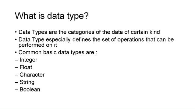 Introduction of Python - Python Variable and Data type смотреть онлайн