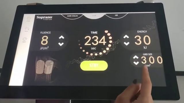 Screen Inrtroduction For Alma Soprano Diode Laser Hair Removal