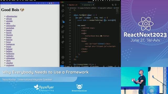Tejas Kumar @ ReactNext '23 | Why everybody needs to use a framework смотреть онлайн