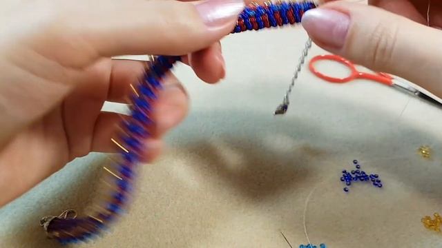 BRACELET/Bead harness/Bead bracelet/Bead cord/How to make a bracelet/ЖГУТ ИЗ БИСЕРА иглой/Браслет Ч смотреть онлайн
