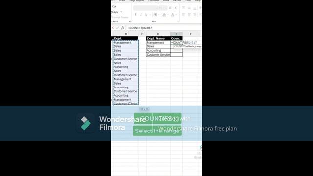 Excel Count if (its from @ mtholfsen Tiktok Account) смотреть онлайн