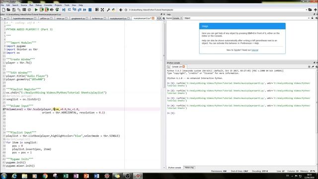 Python: Create your own Music Player! (Part 3) - Pause, Unpause, Volume Control смотреть онлайн