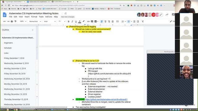 Kubernetes SIG Storage - CSI Implementation Workgroup 20181207 смотреть онлайн