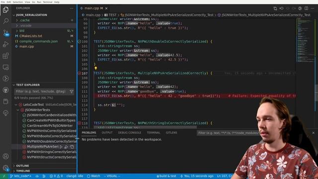Writing Classes to JSON using Test Driven Development - Let's Code E2 смотреть онлайн