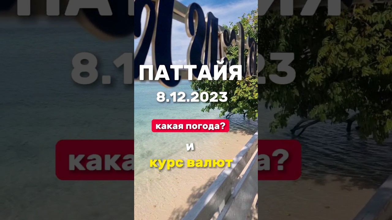 Ежедневные выпуски из Паттайи. Погода и курс бата . Экскурсия на Изумрудный остров . #паттайя2023 смотреть онлайн
