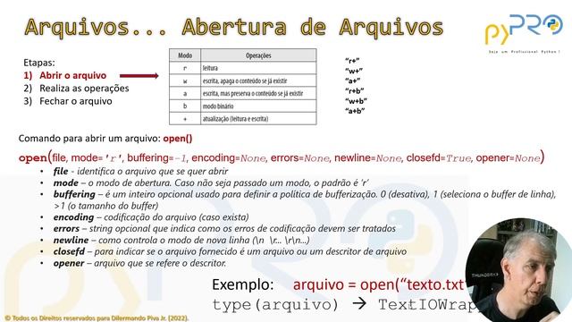 Aula74 - Módulo04 - Trilha: Intermediário em Python - Leitura de Arquivos смотреть онлайн