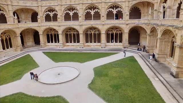 Португалия Лиссабон. Ч 9 Монастырь Жеронимуш: Морской музей. Клуатр монастыря смотреть онлайн