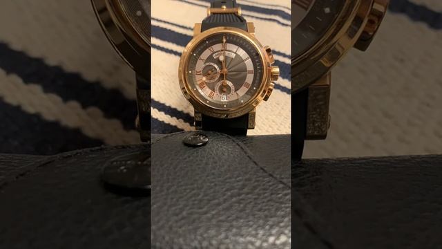 Перевод даты на часах Breguet Marine Chronograph 5827 смотреть онлайн