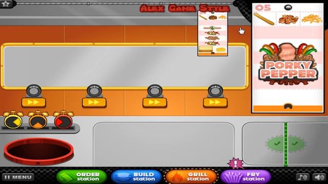 Papa's Cheeseria Day 31 Rank 19 Starlight BBQ (New Provolone Cheese) Gameplay + Mini Games смотреть онлайн