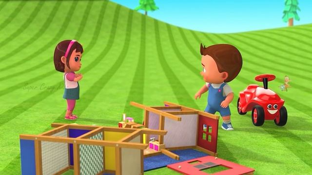 Learn Animal Names with Little Baby Fun Play DIY Forest Animals Toy Set 3D Kids Educational Videos смотреть онлайн