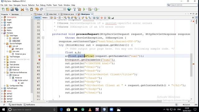 Create Calculator Web Service using Java Netbeans смотреть онлайн