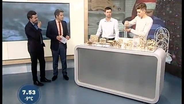 Интервью на ТВ о конструкторах UGears