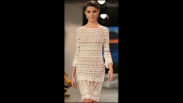 Вязаные платья от кутюр. Подборка № 14 [1000 и 1 узор] смотреть онлайн