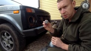 Нива 2131. Фары "хела" в место "весем". Headlights "Hella" vs "Wesem"