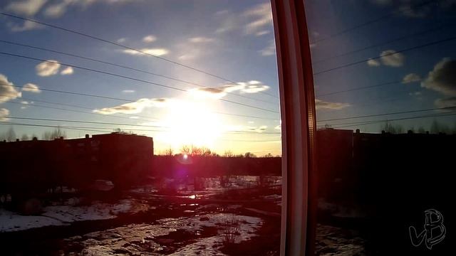 закат лапс. Рязань, Южный, 14.03.2016 смотреть онлайн
