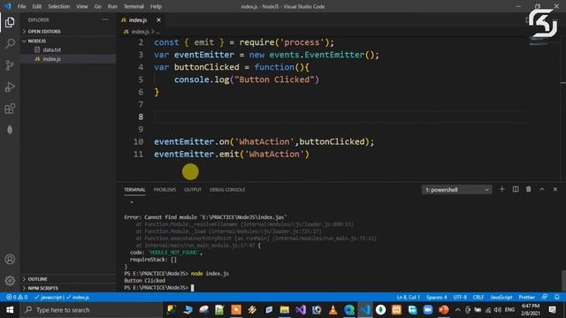 #NodeJS In Telugu #13 Events || #RSKHelpline смотреть онлайн