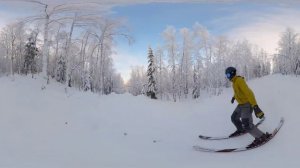 Губаха, трасса "Фрирайд", выезд под ЛЭП