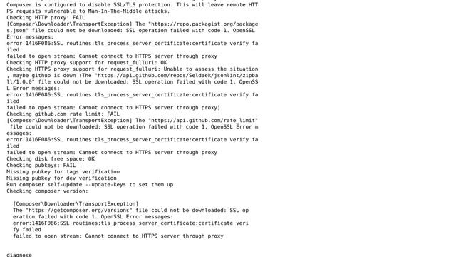 SSL Verify Failed error while insatlling Composer on Windows 7 with proxy смотреть онлайн