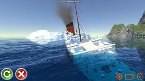 RMS Aquitania Sinking Stern First - Ship Handling Simulator - Ship Mooring 3D