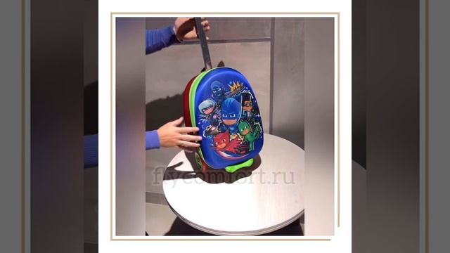 PJ Masks герои в масках самокат детский чемодан чемокат Flykids смотреть онлайн