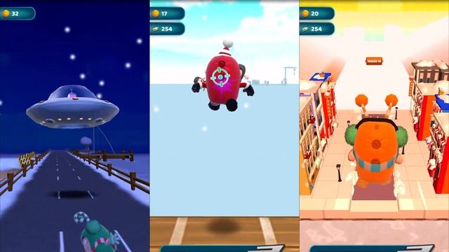 Oddbods Turbo Run Santa Vs Christmas: Zee & Slick - GamePlay