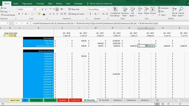 Accounts Receivable and Payable Tracking Template in Excel смотреть онлайн