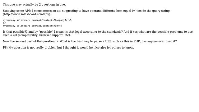 Software Engineering: Different operators in query string like ?var!=value смотреть онлайн
