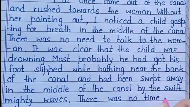 Essay on How I Saved a Drowning Child in English || Paragraph on I Saved a Drowning Child in Englis смотреть онлайн
