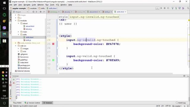 js17 - angular forms смотреть онлайн