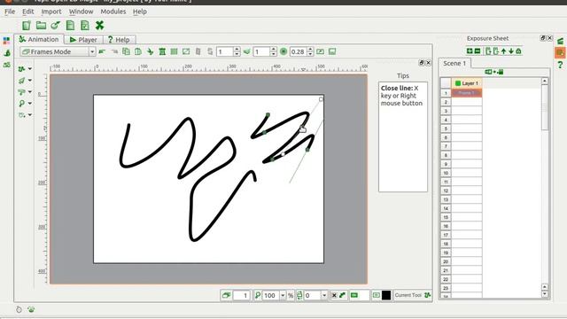 TupiTube Desk: drawing tools Polyline - Creation Software For Drawing Cartoons смотреть онлайн