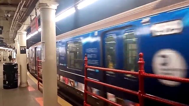 IRT 42nd Street Line PlayStation VUE Ad-Wrapped R62A (S) Train to Grand Central at Times Sq-42 St смотреть онлайн