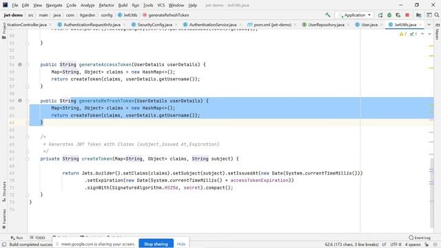 Spring Boot Security Authentication using JWT (JSON Web Token) Session 10 смотреть онлайн