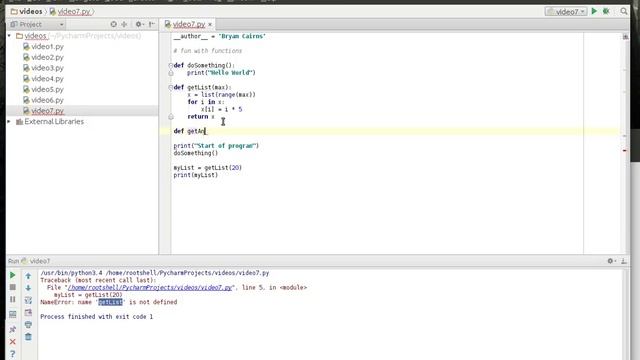 Python 7 - Functions смотреть онлайн