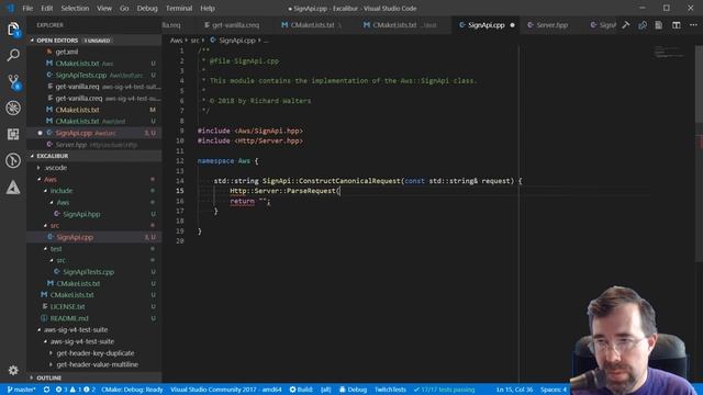0068 - [ C++ ] Signing AWS API requests смотреть онлайн
