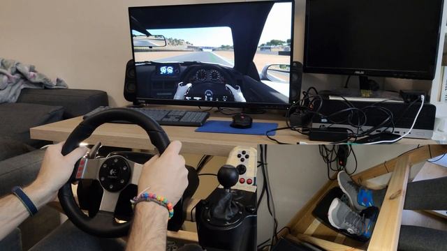My cheap home setup for playing the Assetto Corsa game смотреть онлайн