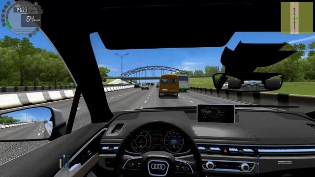 Audi Q7 - City Car Driving #4 смотреть онлайн