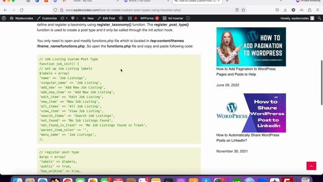 How To Create Custom Post Type Using Function смотреть онлайн