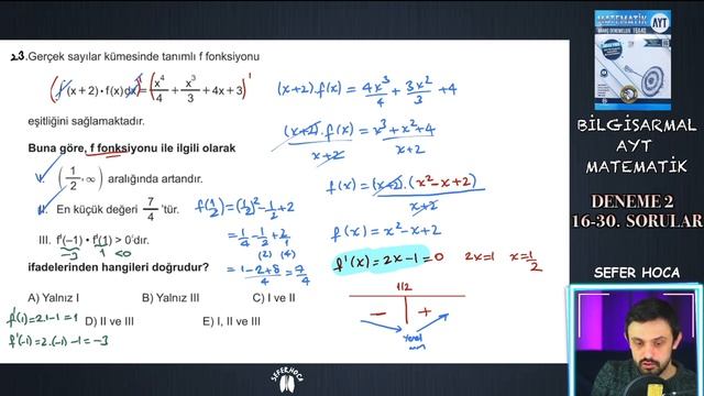 Bilgi Sarmal AYT Matematik 2. Branş Denemesi (16-30) 2022 смотреть онлайн