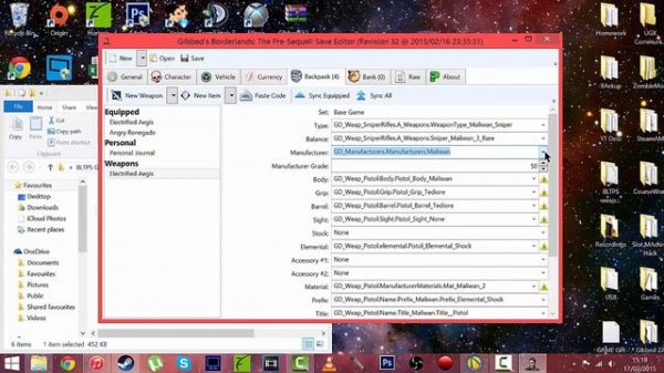 Borderlands: The Pre Sequel - Gibbed Save Editor Basics *PC*