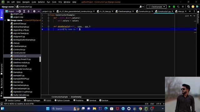 How to create a Constructor in python in practical #python #pythonprogramming смотреть онлайн