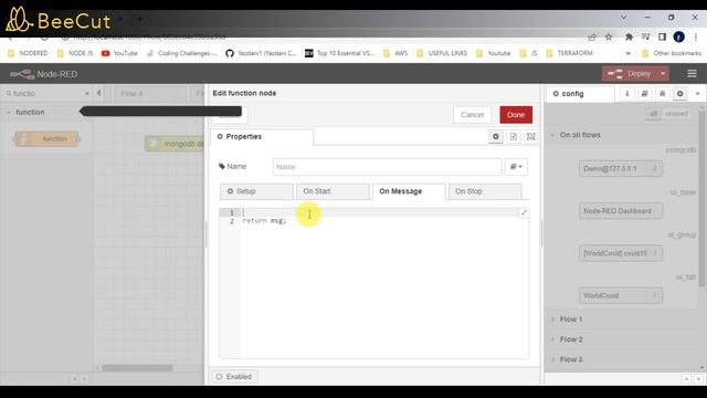 NODE RED | GET DATA FROM MONGO DB AND DISPLAY ON HTML TABLE #noderedtutorials #nodered #interview смотреть онлайн