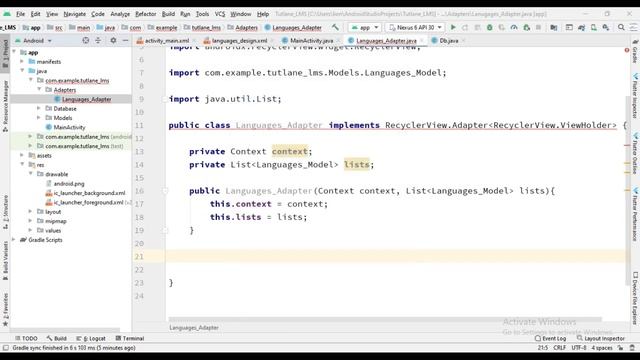 2 LMS Project PATCH DATA FROM SQLITE DATABASE IN RECYCLE VIEW in Android Studio смотреть онлайн