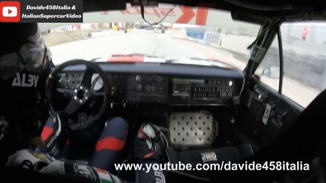 Fiat 131 Abarth rally Gr.4 - Race, show, pure sound, A. Battistolli camera car смотреть онлайн