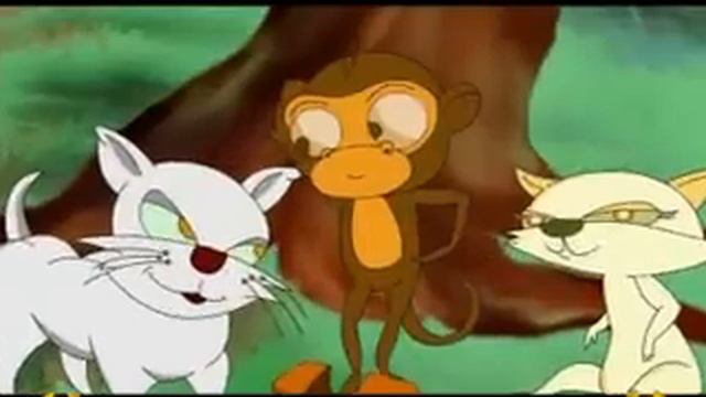 Clever Monkey | Children's Tales, Moral Stories and Fables | Two Cat and Cleaver Monkey смотреть онлайн