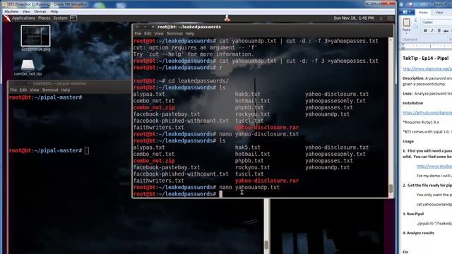 TekTip - Ep14 - Pipal Analysis of Yahoo password dump смотреть онлайн